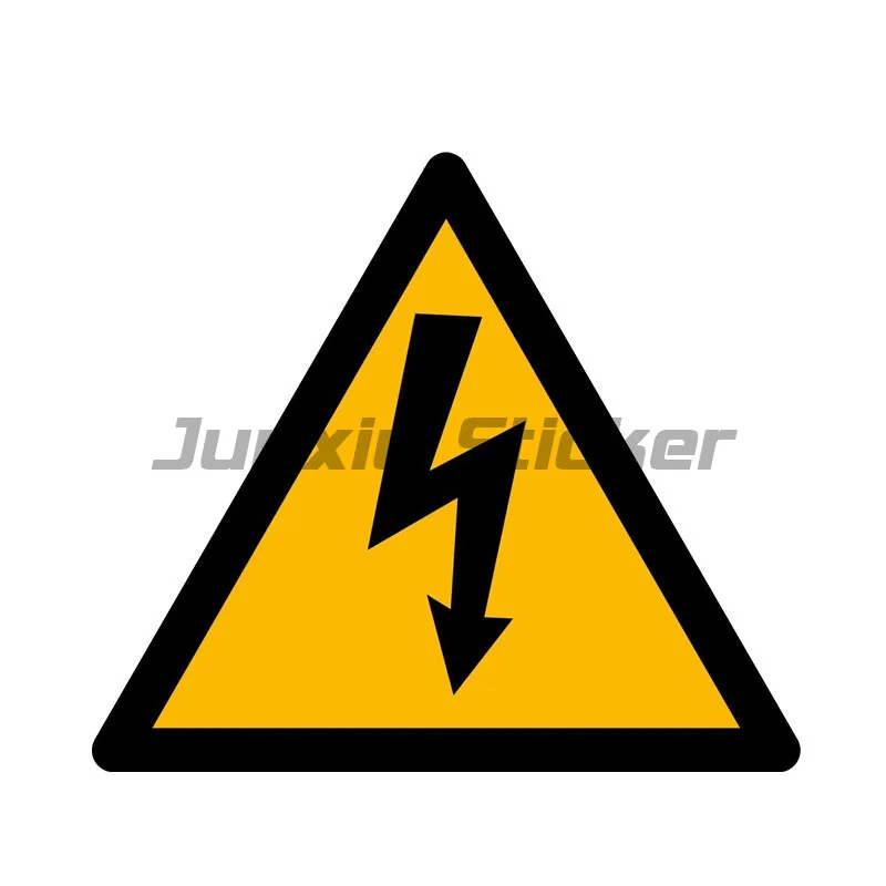 High Voltage Hazard Be careful there is electricity Warning Decal PVC Car Sticker