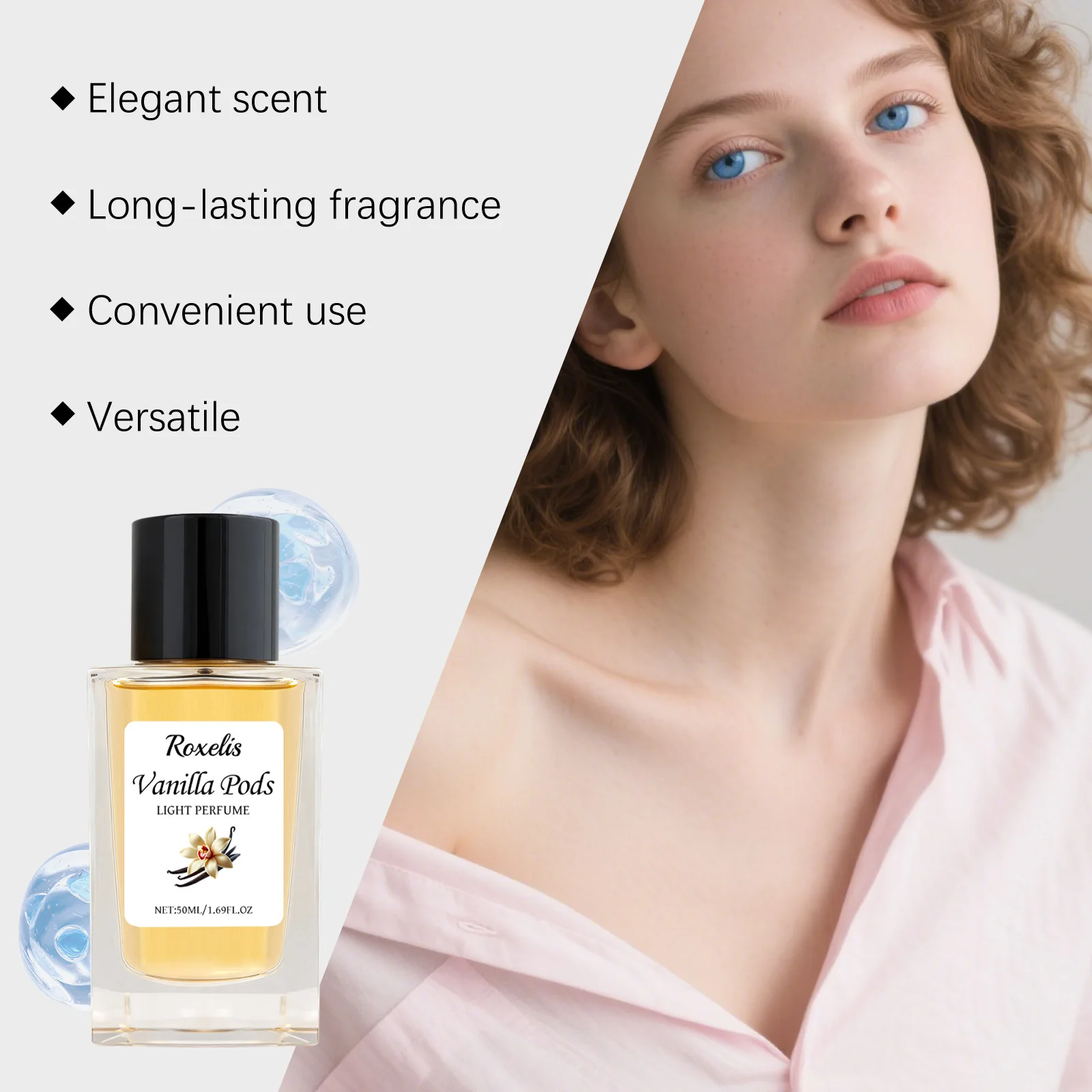 Vanilla Eau de Toilette long-lasting fragrance charming layered scent sweet delicate aroma portable perfume spray