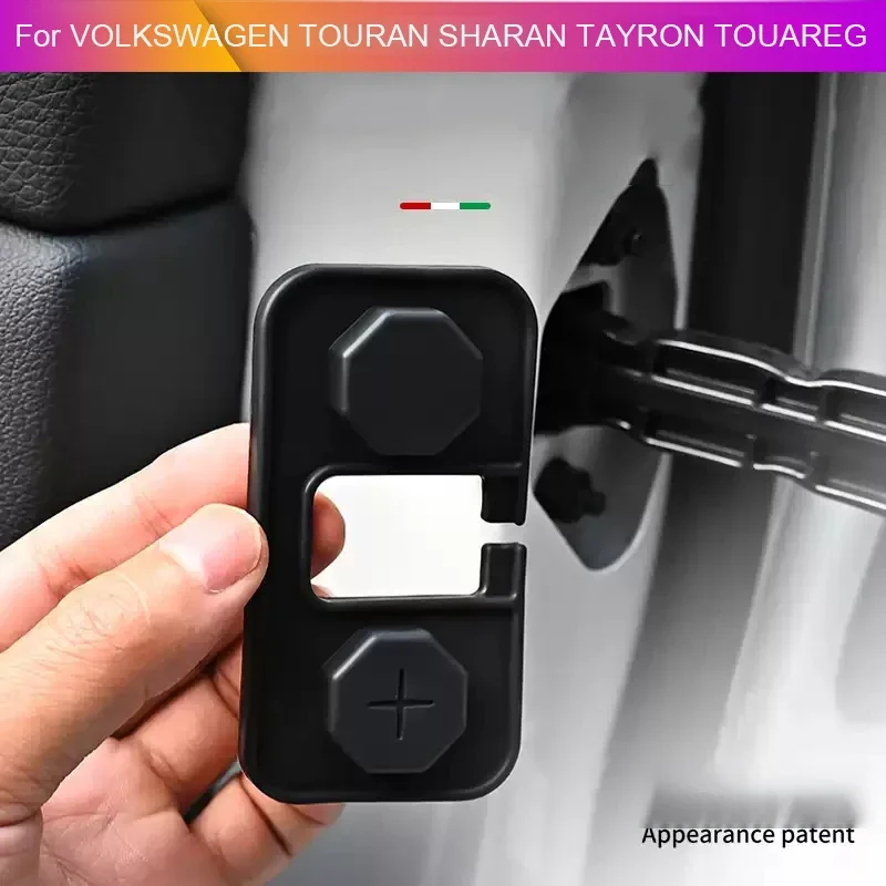 

4 шт., ограничитель двери автомобиля, автоматический замок, амортизатор для VOLKSWAGEN TOURAN SHARAN TAYRON TOUAREG, крышка рычага проверки двери, аксессуары