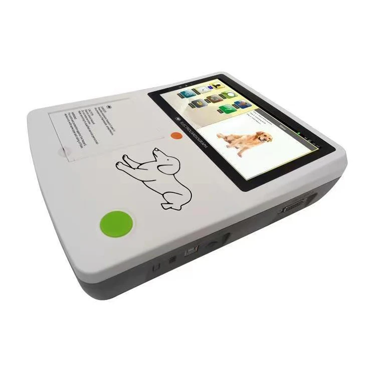 VEC32A Medical Electrocardiograph Diagnosis 3 Channel Animal Veterinary ECG Machine