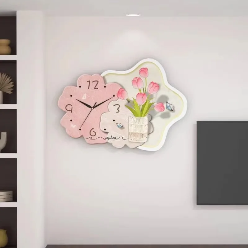 

Nordic Gaming Wall Clock Cozy Garage Large Luxury Wall Clock Quiet Yoga Mecanismo Reloj Pared Furniture Home