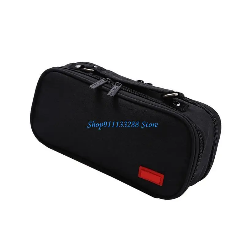 G88D Canvas Pen Pouches Pen Bag Travel Cosmetics Carrying Case 24x8.5x11cm