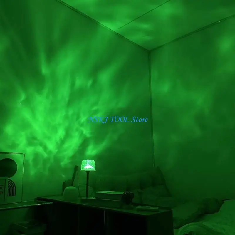 

L8RC 3/16 Color Night Light Ocean Ripple Projector Lamp Room Decoration Gift