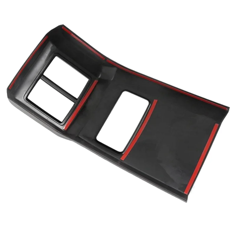 

Car Carbon Fiber Armrest Box Rear Air Vent Frame Cover Sticker Trim For Kia Sportage NQ5 2021 2022 Replacement Accessories