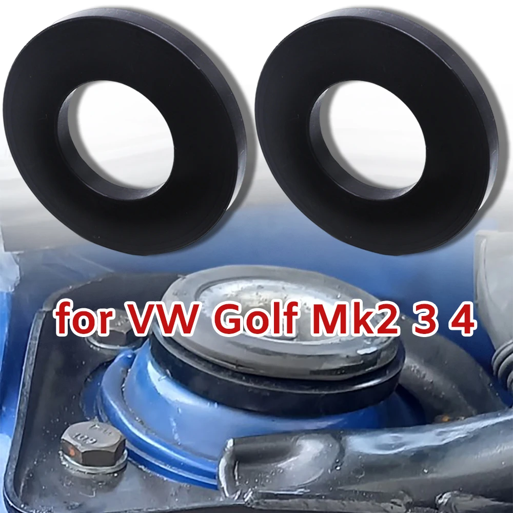 2X for VW Golf Mk2 3 4 Car Front Bushing Bearing Washer Shock Absorbing Tower Rubber Buffer Ring Durable Reduce Noise Parts Kit