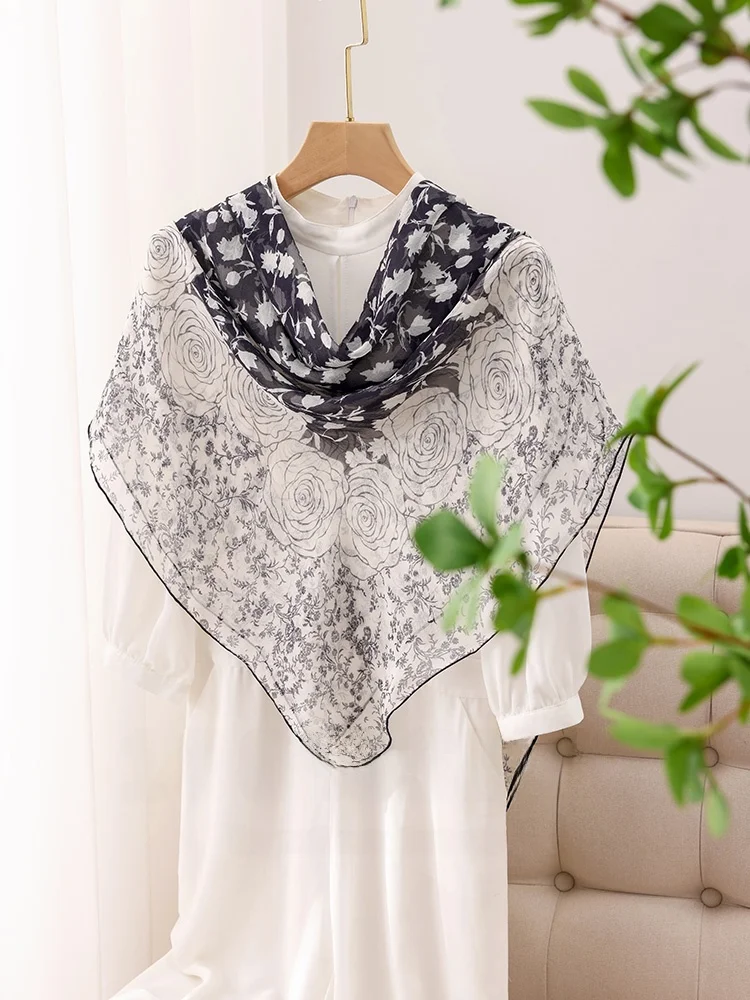 silk-awl-women's-outerwear-thin-new-autumn-large-scarf-mom-chiffon-tea-flower-silk-scarf-faionable-korean-sle-spring-au