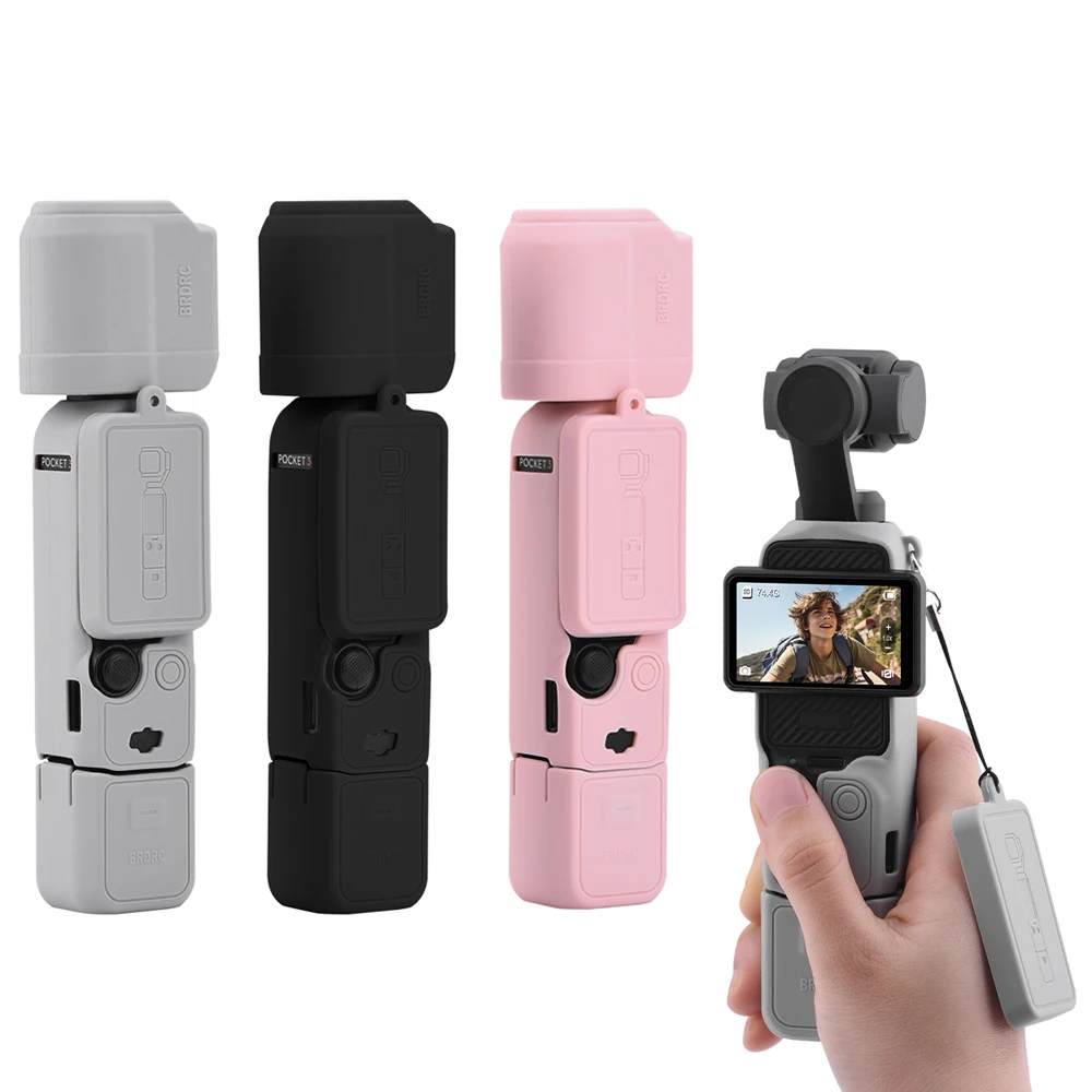 

Silicone Protective Case Cover for DJI Osmo Pocket 3 Accessories 2024 New Scratch-Resistant Protective Sleeve Falling Protect