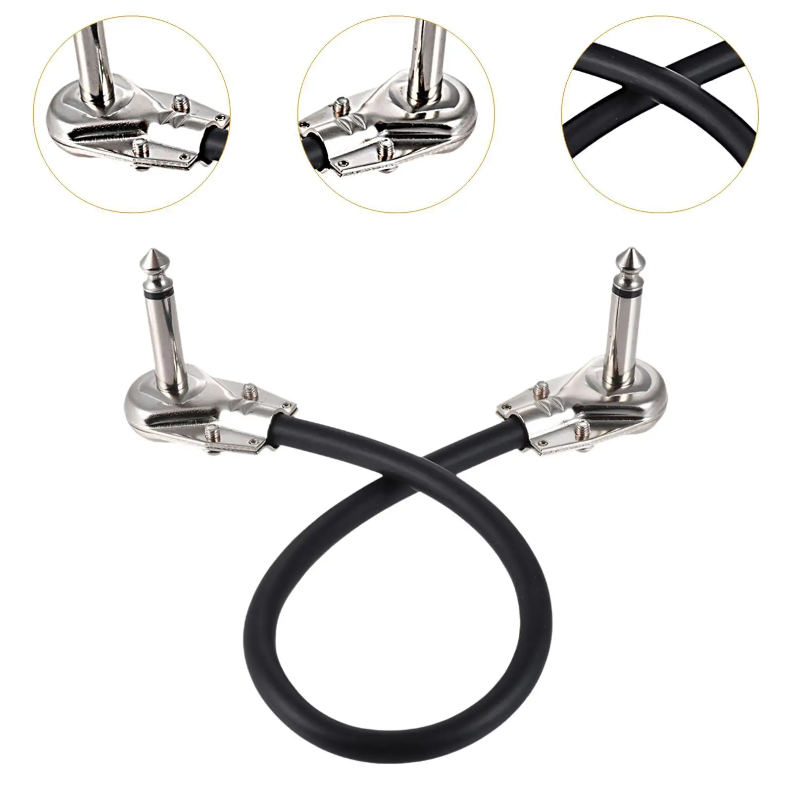 ギターパッチケーブル交換用軽量頑丈な取り付けが簡単多機能エフェクトペダルボードコード楽器オーディオケーブル