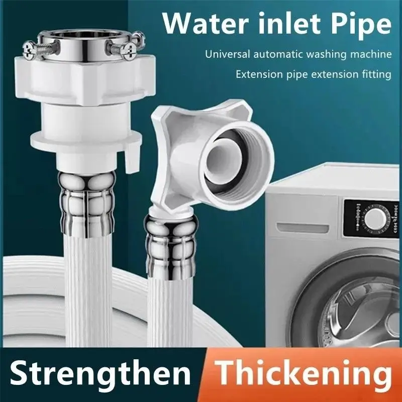 portableUniversal Automatic Washing Machine Water Inlet Hose Leak-free 2.5M  4M Optional Pipe for Home Washer Accessory