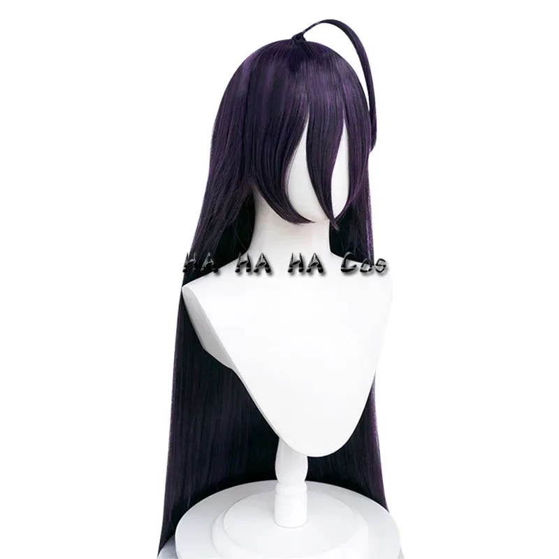 2025 أفرلورد الموسم 4 ألبيدو أنيمي شعر مستعار تأثيري الأرجواني الشعر الطويل أغطية الرأس Merciful النقي الأبيض الشيطان إينز أوال ثوب Accesso #4