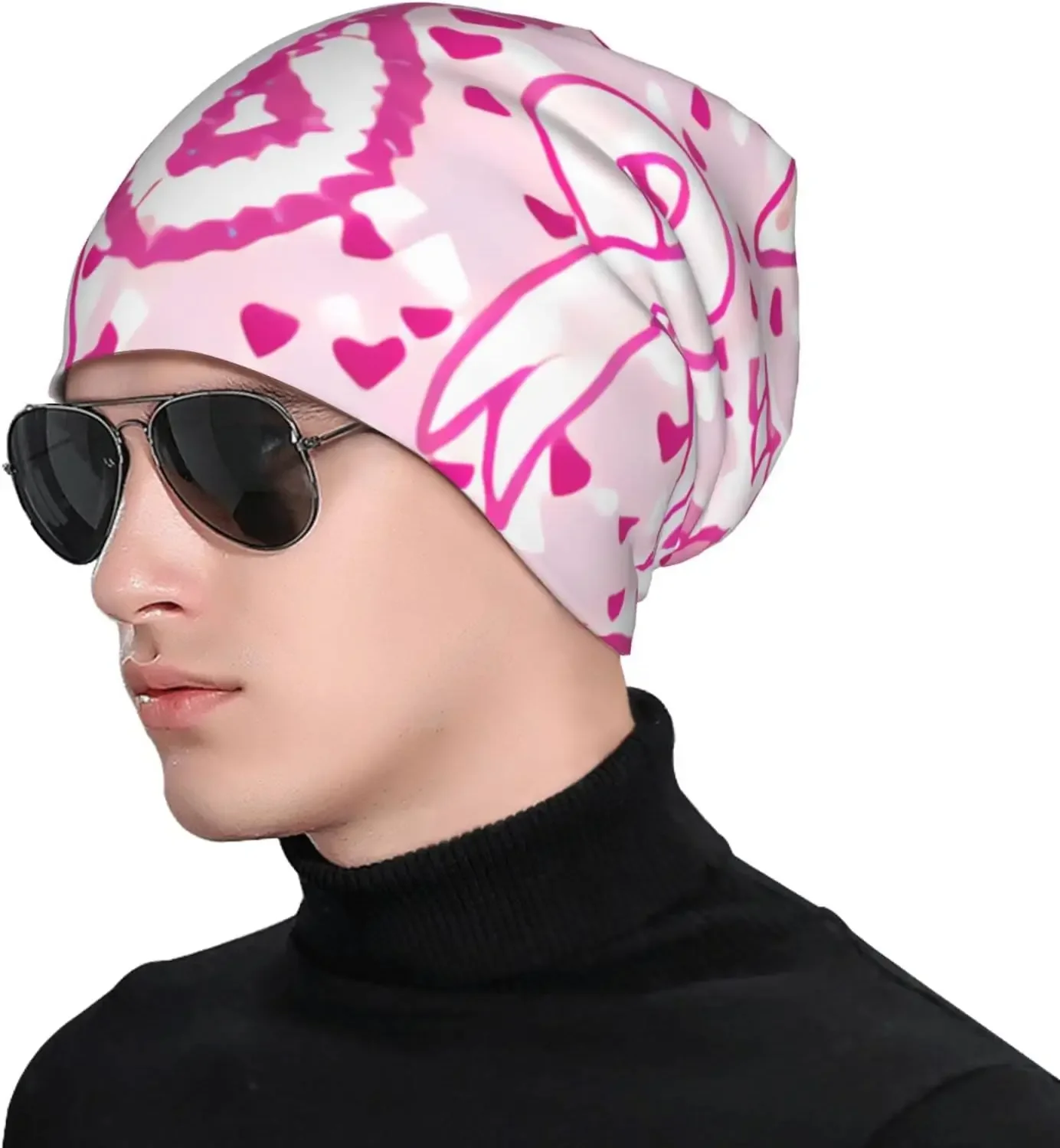 Шапка-бини с раком молочной железы, химиотерапия, головные уборы с раком, вязаные шапки, мешковатые вязаные шапки с напуском, шарф, шапка для взрослых, женщин и мужчин