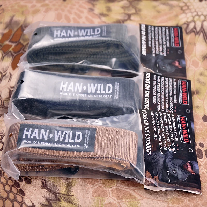 HAN WILD Cinturón Táctico Nylon Lona para Hombre Exterior - imagen 4