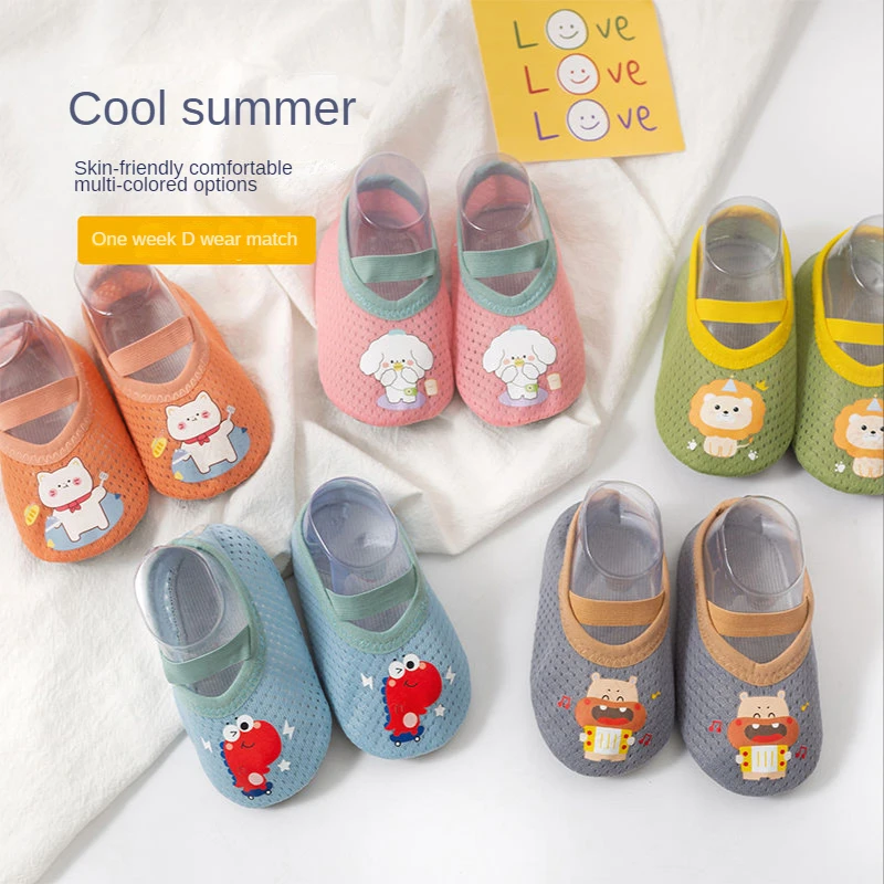 Baby Toddler Shoes First Walkers Non-slip Thickening Shoes Sock Floor Shoes Foot Socks Animal Style for For Babies Flat Shoes