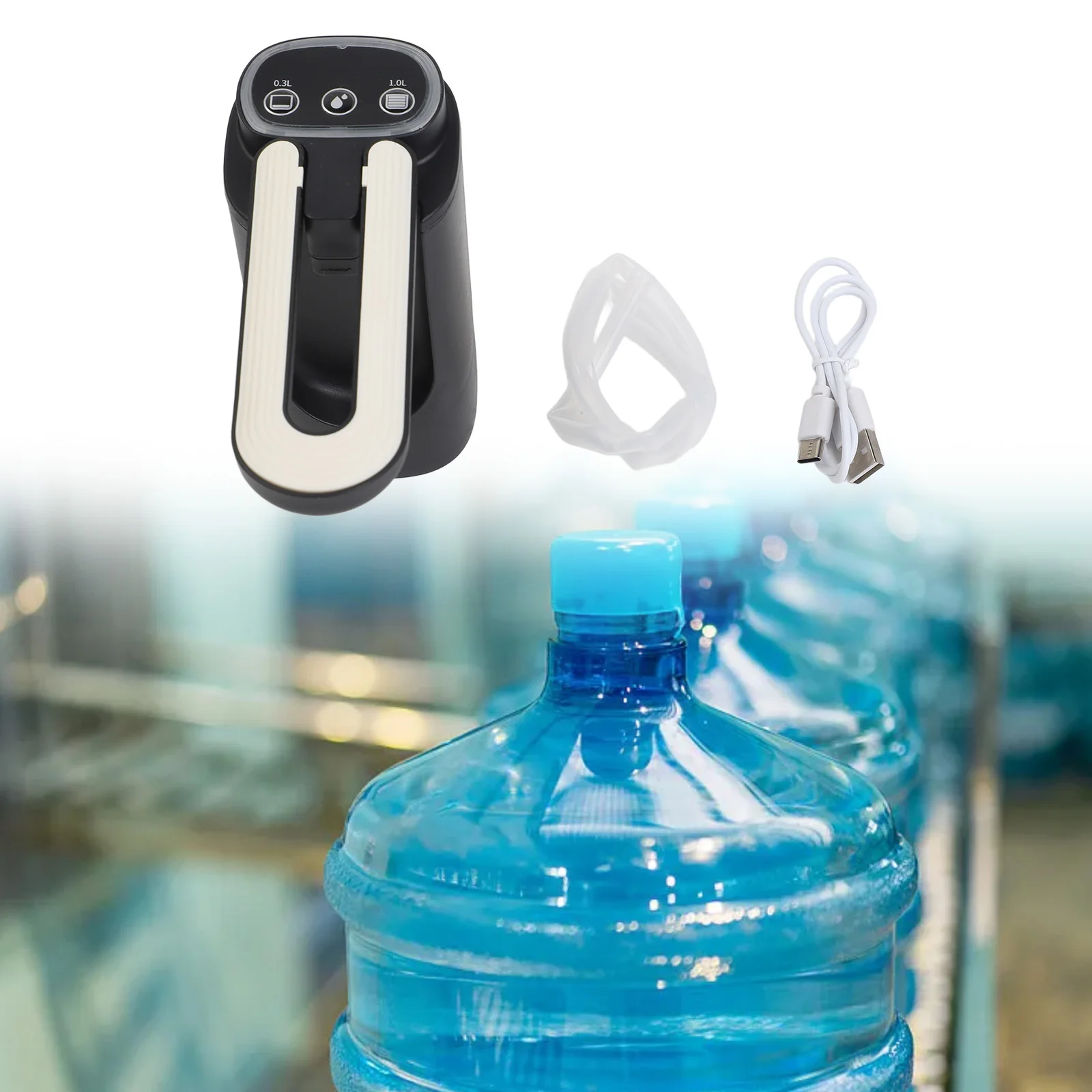 Family Outing Electric Water Dispenser Foldable Design Foldable Water Dispenser 1200mAh Lithium Battery Food-Grade Materials