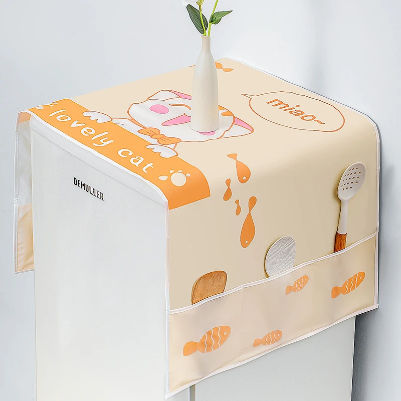 Multifunctional Refrigerator Cover, Waterproof and Dustproof Microwave Oven and Washing Machine Dust Cover