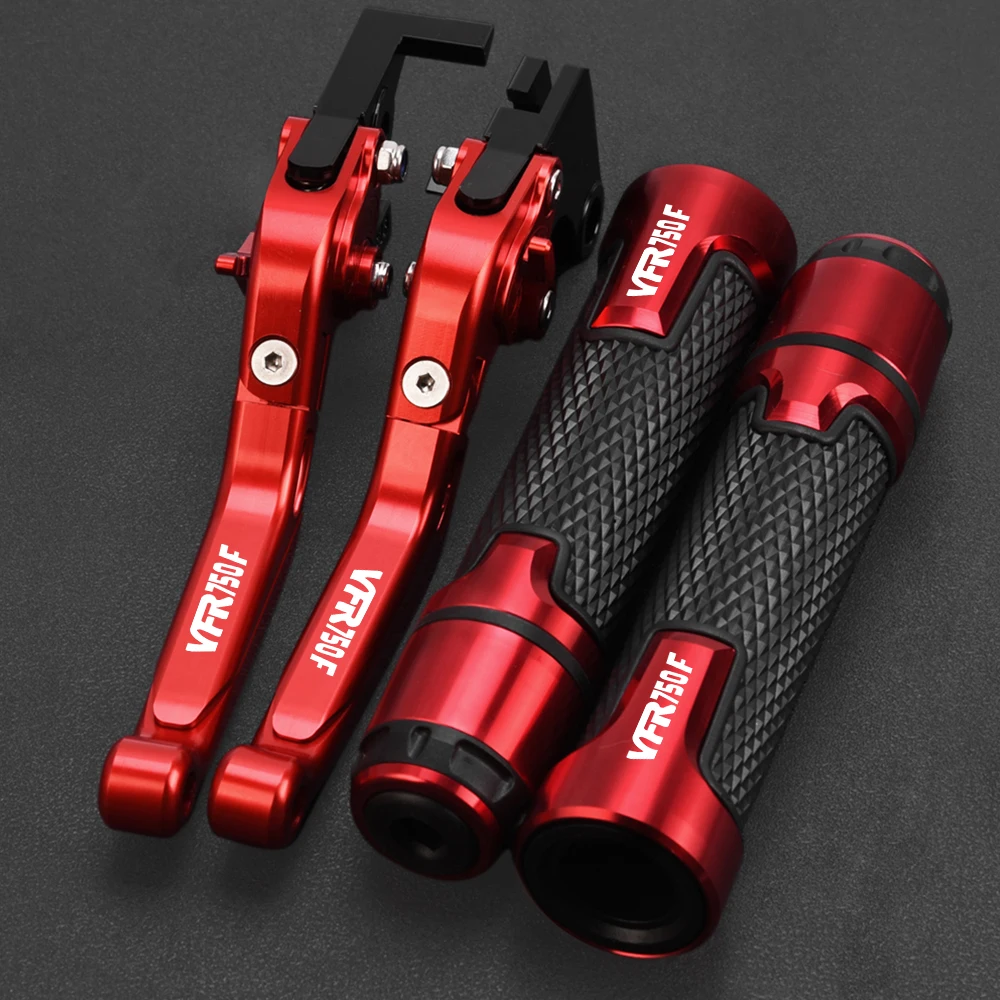 Motorcycle For HONDA VFR750 VFR750F VFR 750 FH FV 1986-1998 1997 1996 1995 Adjustable Brake Clutch Levers Handlebar grips Ends