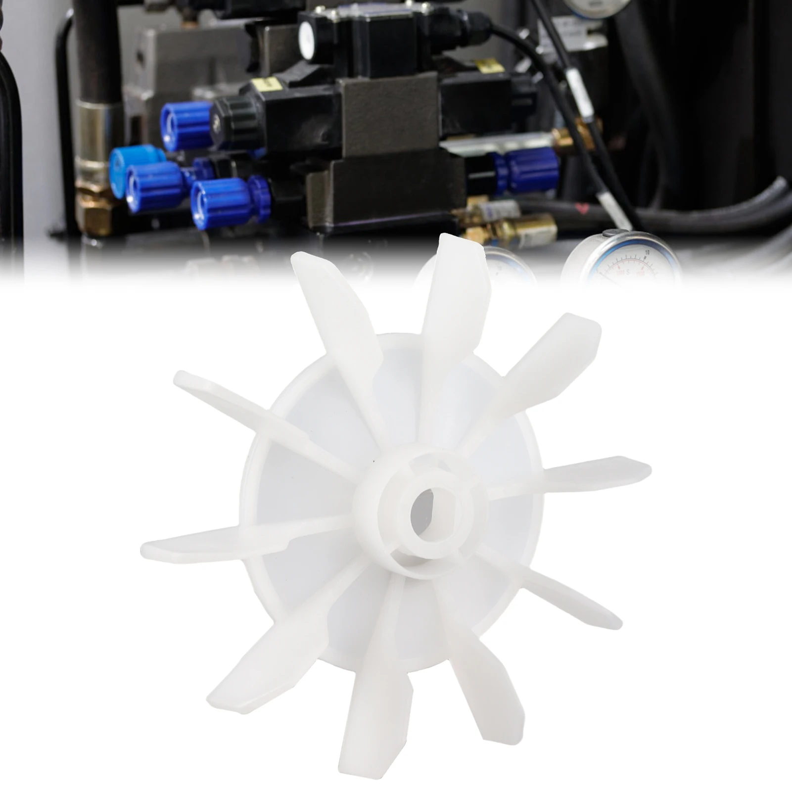 Lâmina de ventilador de motor direto em linha Lâmina de ventilador de compressor de ar Eixo de 14 mm Baixo ruído 135 mm de diâmetro externo para ventilador de compressor de ar