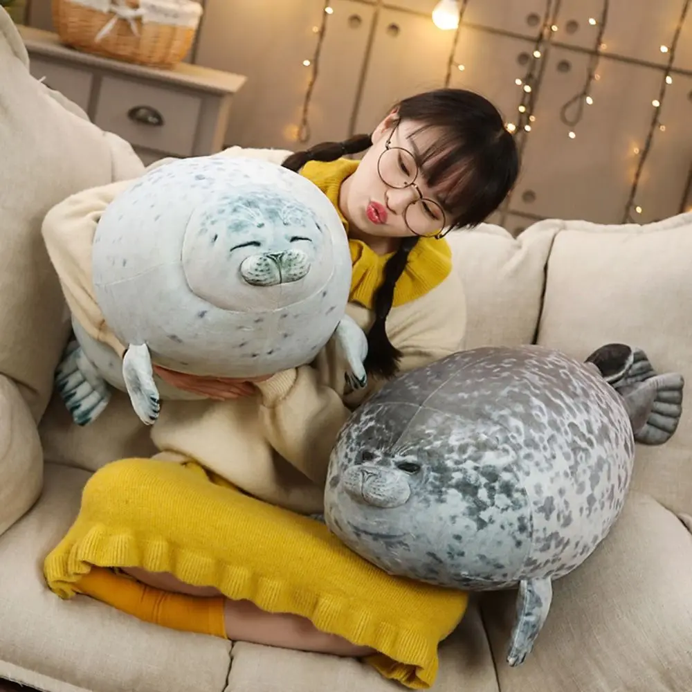 

Trendy Chubby Blob Seal Pillow Soft Cute Stuffed Animal Plush Toys PP Cotton Large Gift for Boys Girls Children Seal Plush Toys