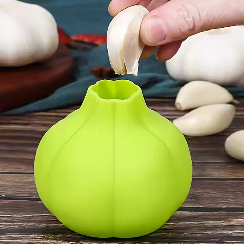 1pc Silicone Portable Garlic Peeler &ndash; Quick &amp; Hand-Free Kitchen Tool, Easy to Clean &amp; Convenient