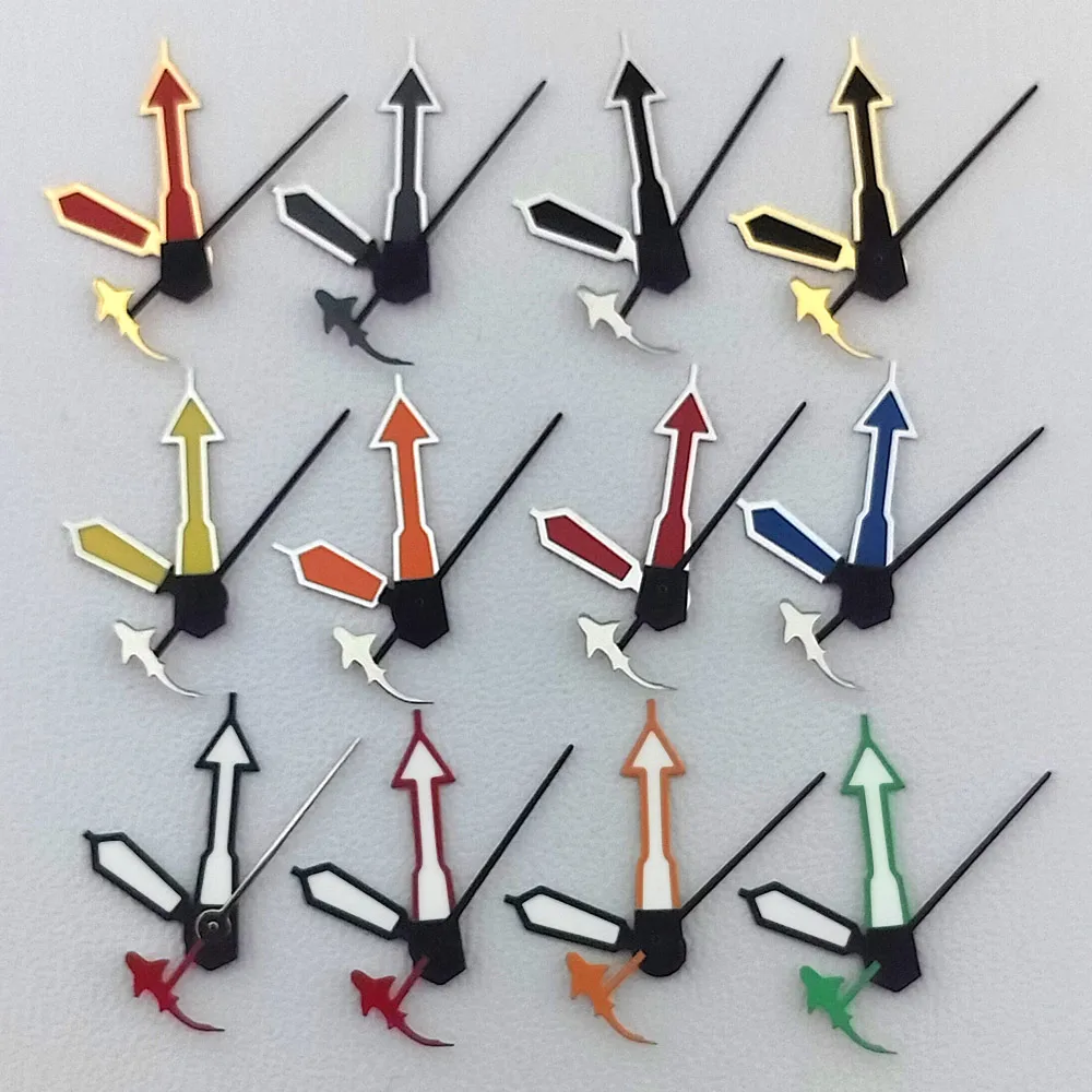 

12.5mm NH35 Hands Green Red Silver Gold Blue Orange Watch Hands C3 Green Luminous For NH35/NH36/4R/7S Movement Watches Pointers