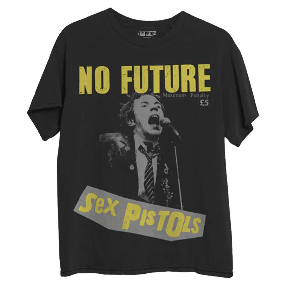 Sex Pistols T-Shirt No Future Punk Rock Band Official Black New