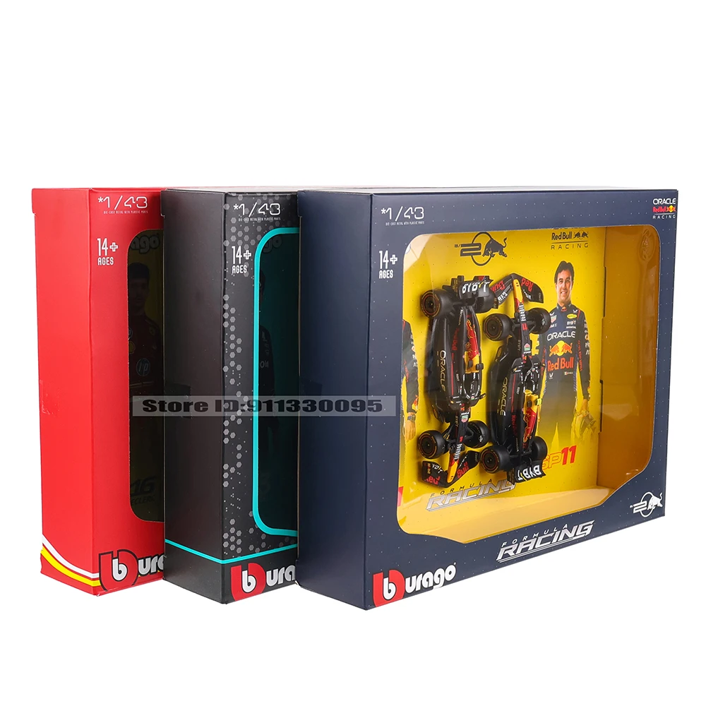 Bburago 1: 43 فيراري مرسيدس بنز ريد بول 2024 RB20 SF24 W15 هدية صندوق مزدوج سيارة سبيكة سيارة فاخرة يموت الصب سيارة لعبة مجسمة #5