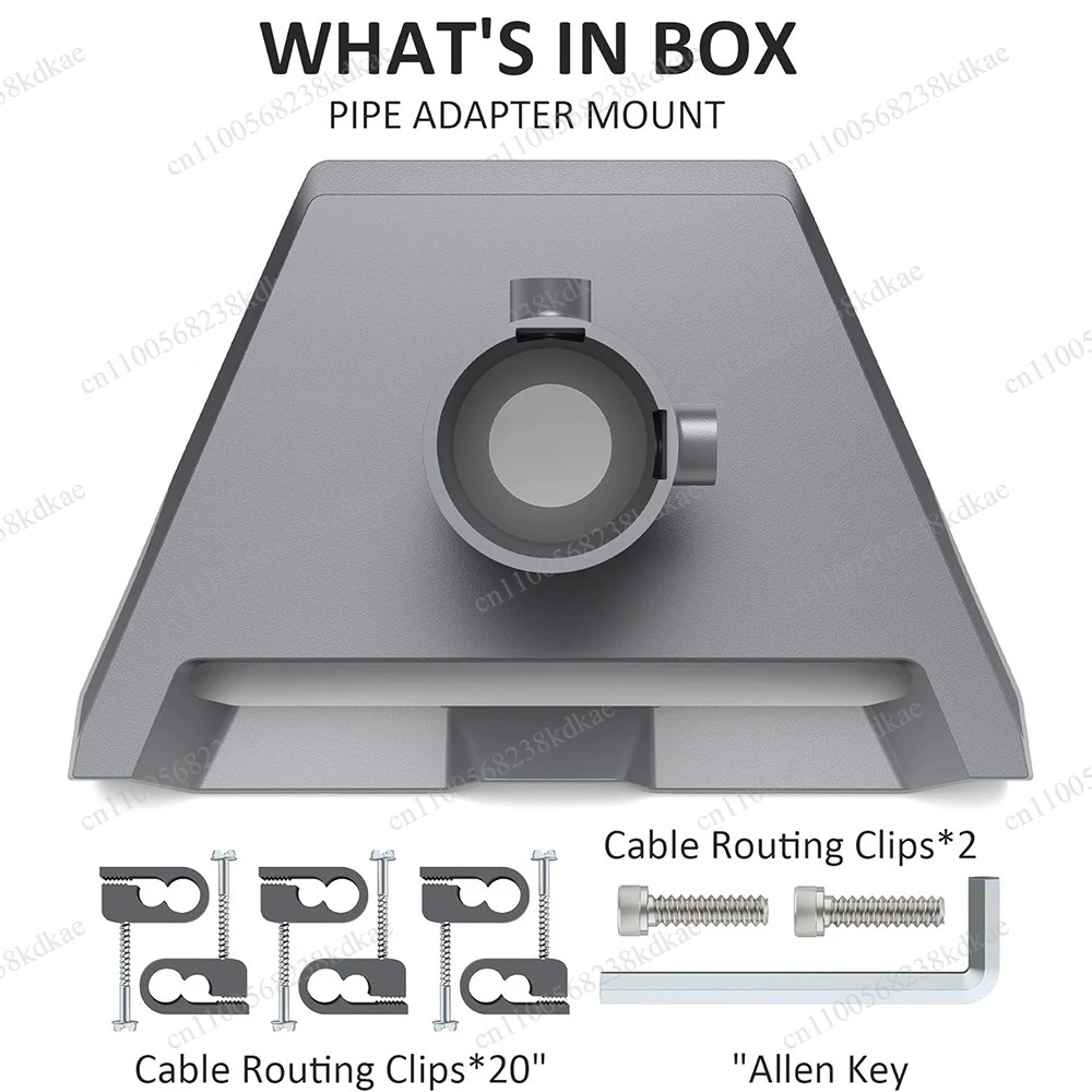 

Mounting Bracket Base, Pipe Adapter Mount Kit, Installation Parts