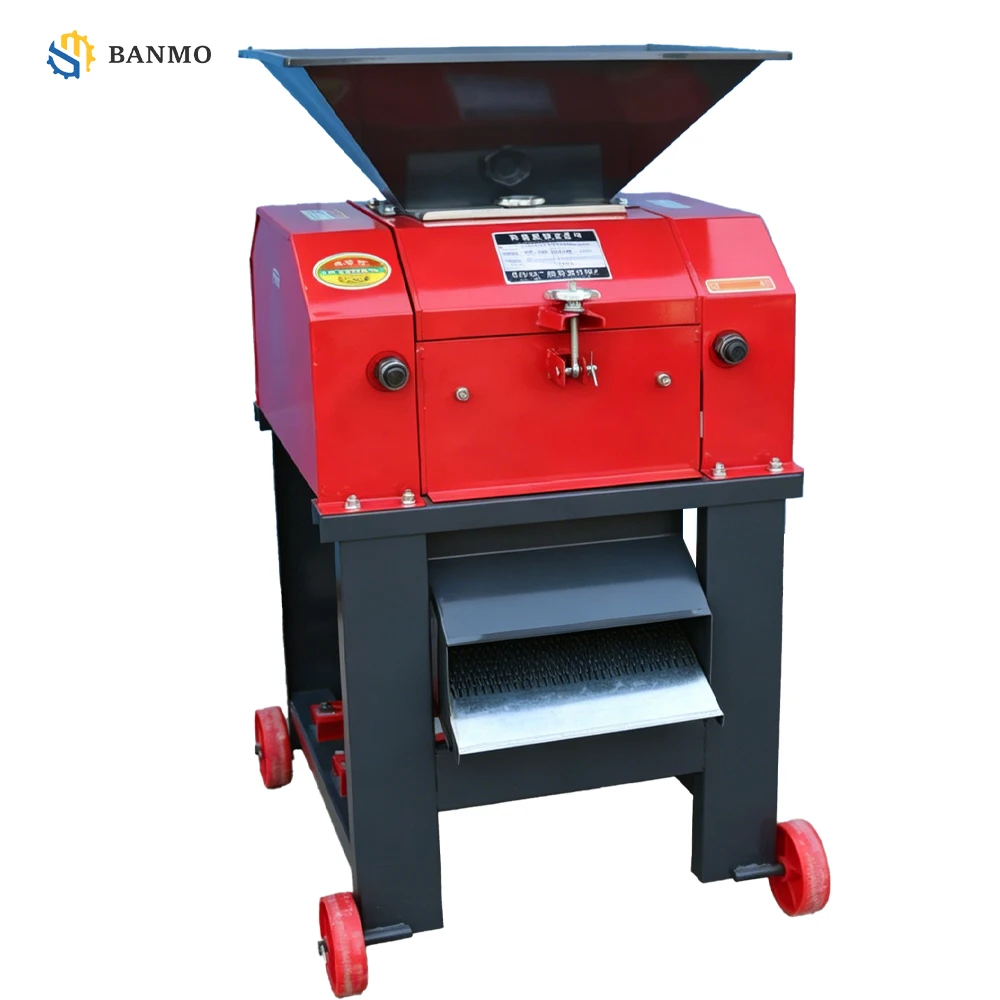 2Ton/H Double Roll Corn Grinder High Efficiency Alloy Steel Wheat Oat Particle Crushing Machine for Poultry Chicken Feed Making