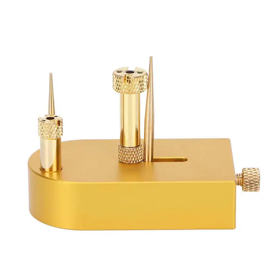 Watch Repair Tool Balance Stand Square Full Metal Copper Color Watch Hairspring Movement Balance Stand