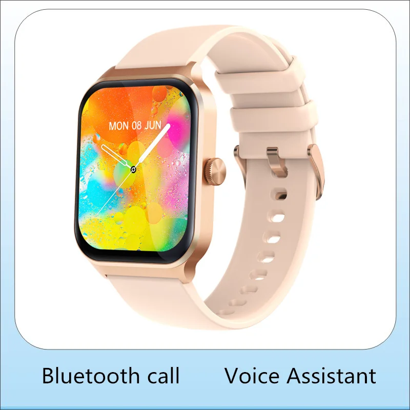 Smart Watch Bluetooth Answer Call 1.96inch Full Touch Screen 320*386 Voice Assistant Message Notification DIY Dials  Smartwatch