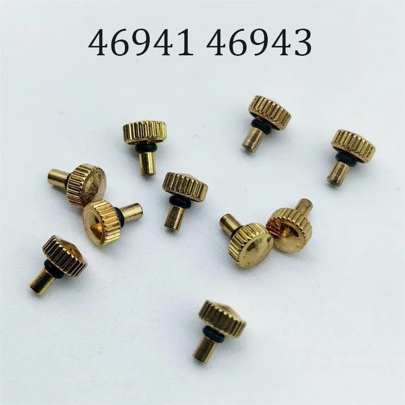 Watch Movement Accessories Watch Crown Are Suitable For 46941 46943 Mechanical Movement Semi Steel Head Handle Repair Parts