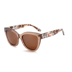 ZENOTTIC Butterfly Retro UV400 Protection Acetate Sunglasses Fashion Thick Frame Polarized Sunglasses