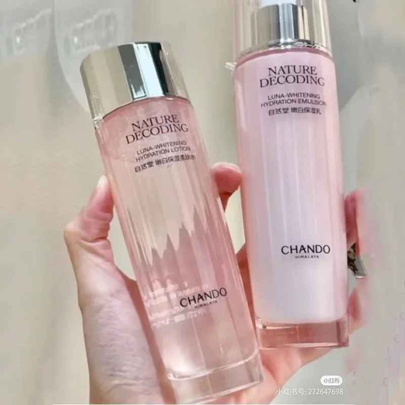 CHANDO Whitening Moisturising SkinCare Set Toner Lotion Serum Face Cream Spot Removal Brightens Moisturise Hydrate Rare Beauty