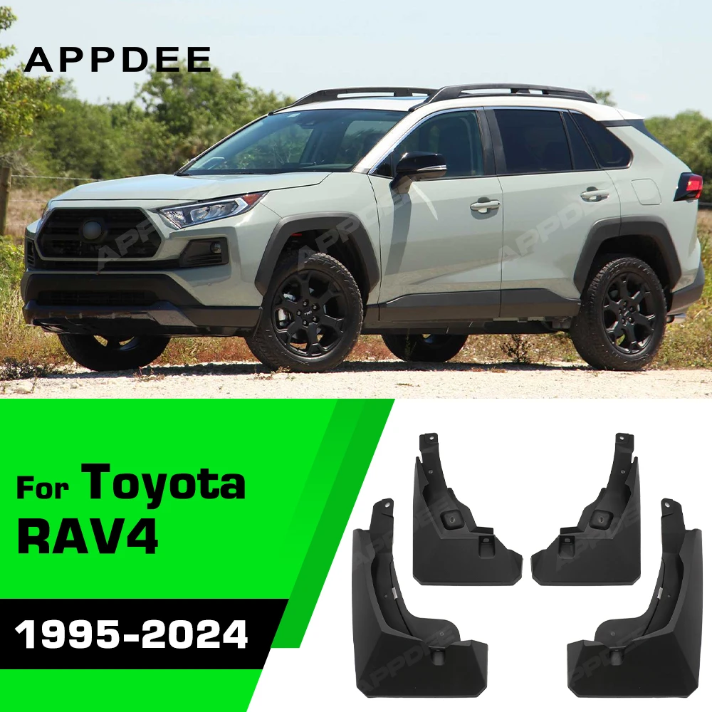 Modderflappen Auto LANGBEAN Spatlappen Toyota RAV4 2019-2025 - 4 Stuks, Geen Boren Nodig Toyota RAV4 Modderschermen Voor En Achter 2025 Model