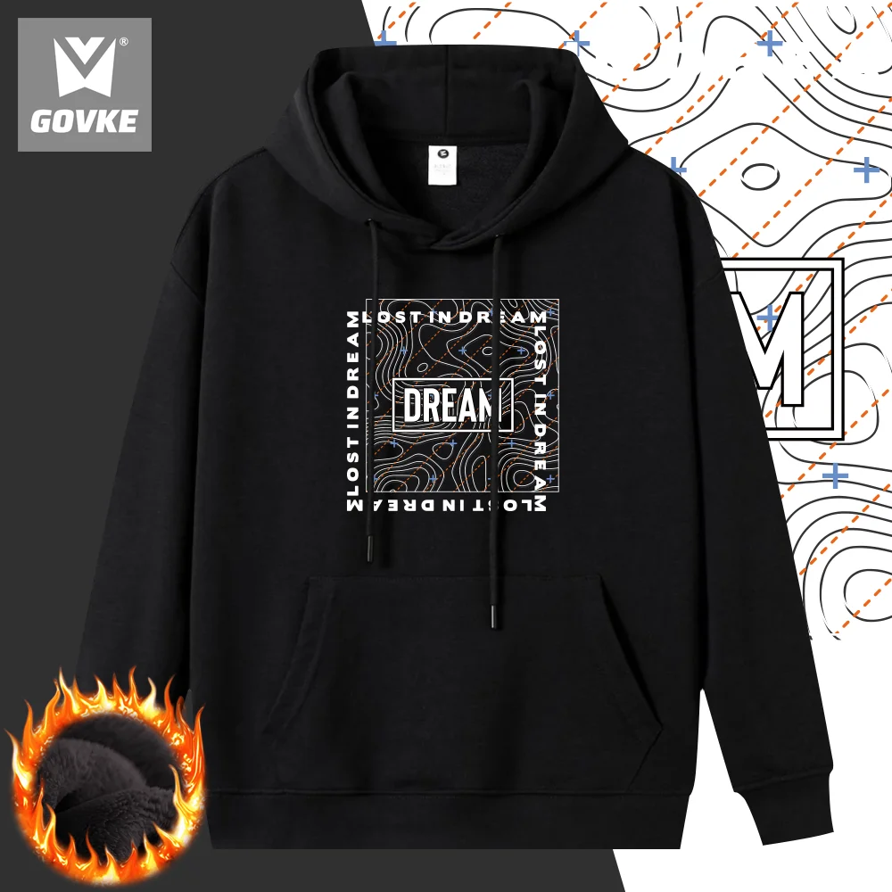 Lostin Dream What To Do Graphic Hoodie Men's Hoodies Christmas Clothes Winter Thick Tops New in Hoodies & Sweatshirts