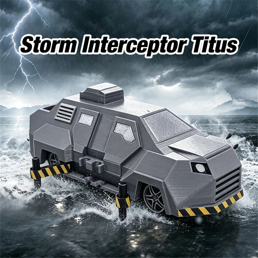 Storm Interceptor Titus Tornado Chaser Gepanzertes Fahrzeugmodell Filmreplik Sammlerstück Auto für Heimdekoration Zubehör – Detail 3