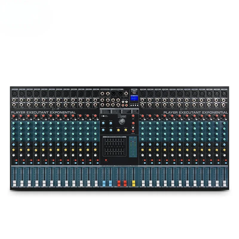 

XTUGA EMX24 High Quality 16DSP Stage Equipment 24 Channel Mixer Audio Professional With Dual 7 Band Equalizer