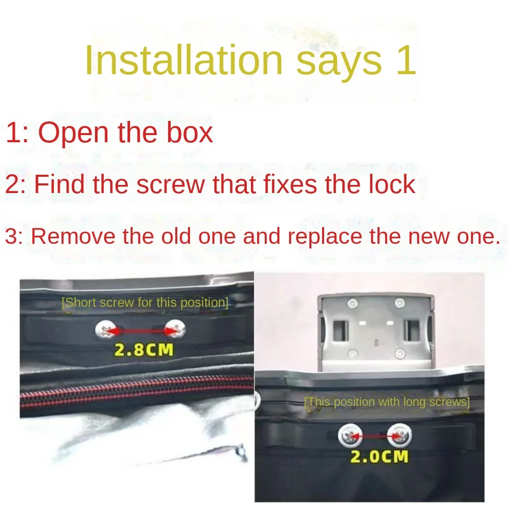 Durable Multicolor Luggage Password Lock Repacement Accessories Suitcase Lock Buckle Safe Lock Catch 3 Digit Combination Lock