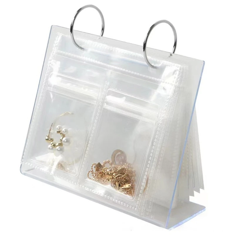 

Многослойная Сумка для ювелирных изделий с защитой от окисления, настольные серьги, женская сумка для хранения ювелирных изделий