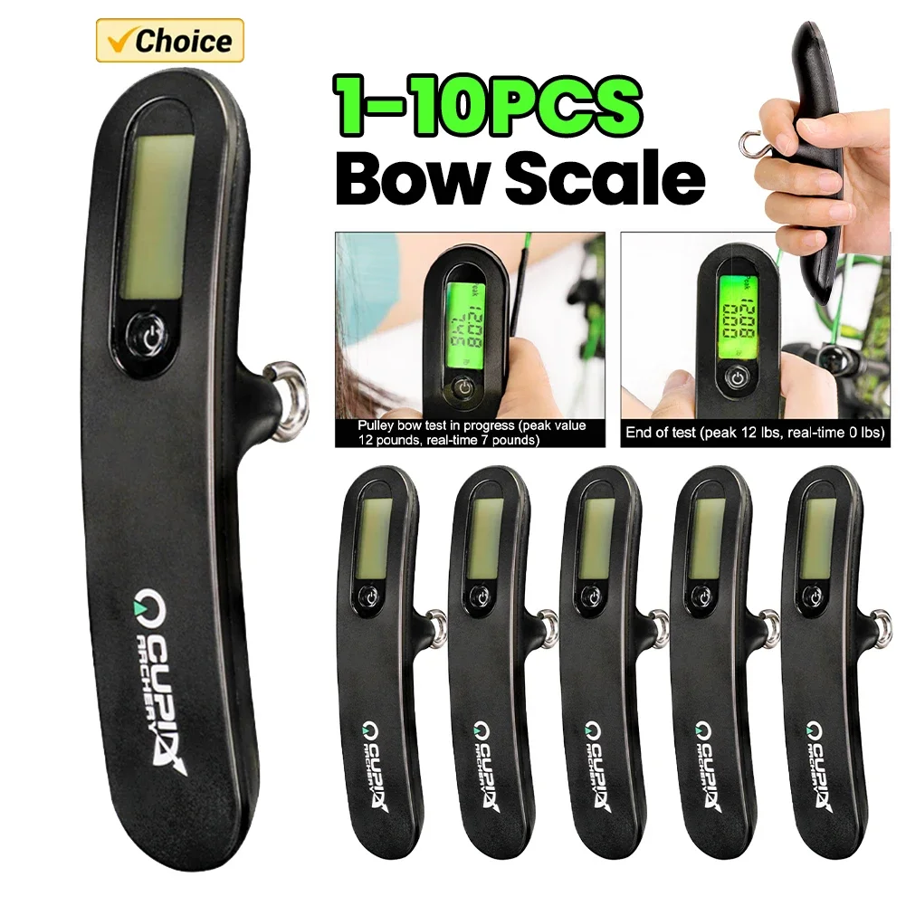 Scala per arco ricurvo composto Dinamometro digitale elettrico portatile Dispositivo Strumento di misurazione Strumento di test Accessori per tiro con l'arco