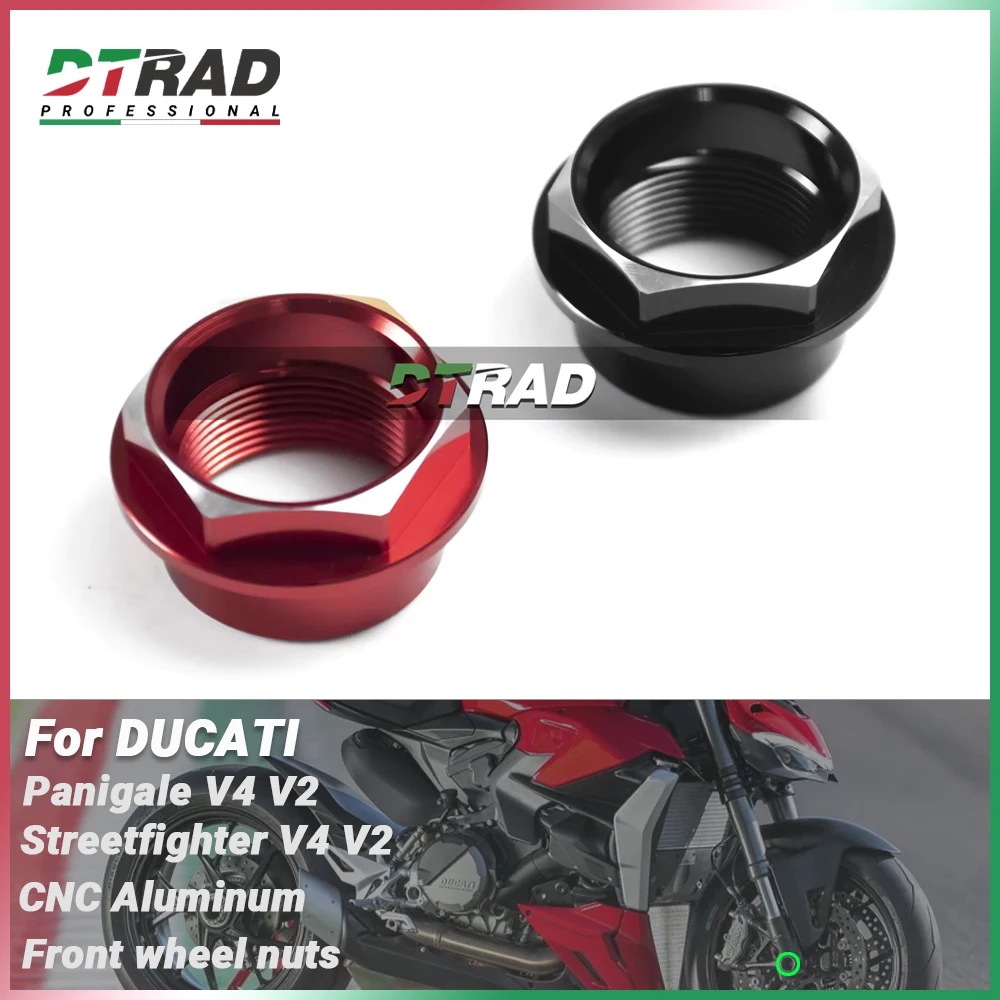 

Motorcycle Accessories For DUCATI STREETFIGHTER V2 V4 S SUPERBIKE Panigale V4 2020-2022 CNC Aluminum Racing Front Wheel Nut