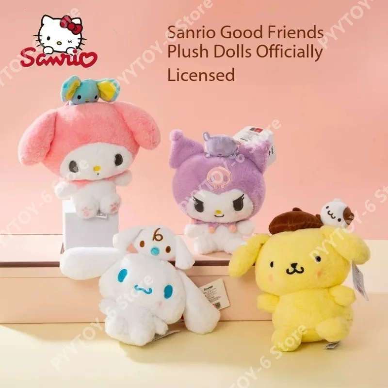 

Sanrio Genuine Good Friends Series Plush Toy Collection Kuromi Hello Kitty Melody Doll Adorable Room Decoration Birthday Gifts