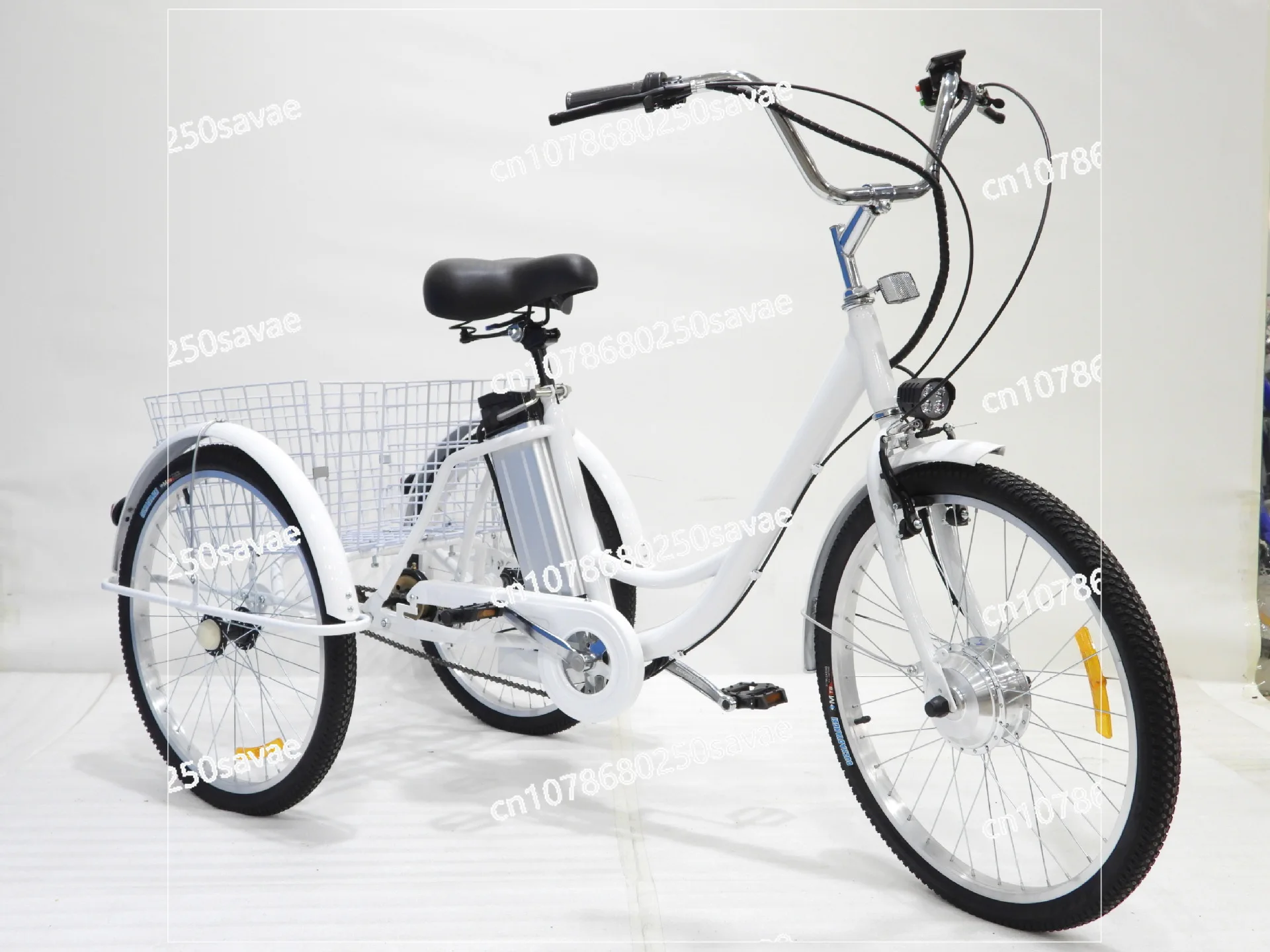

, 24 ", 36V, 250W, Elderly Electric Power Lithium Battery Pedal Tricycle