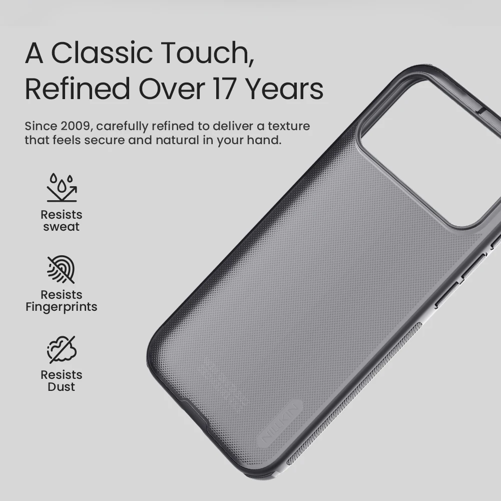 Für iPhone 18 Pro Max Hülle NILLKIN Passgenaue Hülle für iPhone 17 Pro Max 17 Pro 18 Pro Super Frosted Shield Case Matte PC-Abdeckung – Detail 4
