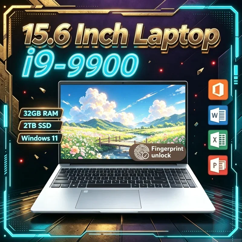 Vital 15.6 Laptop Intel Core I9 9900 Gaming PC Glowing Ultra Slight Grand Corporate Lesson Gadget 1920*1080 HD