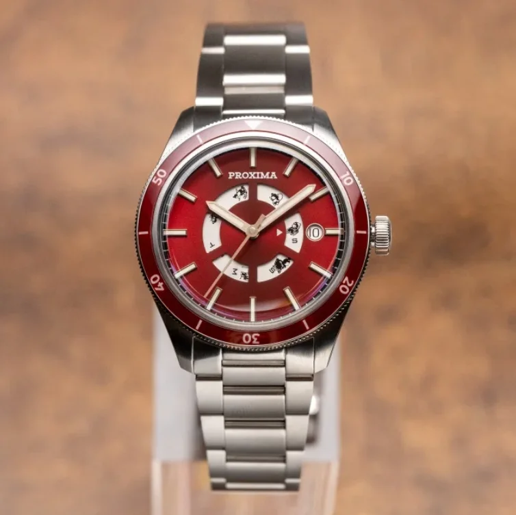 Proxima Men Automatic Watch Sport 39mm Mechanical Wristwatch Diver 20Bar Waterproof Luminous Sapphire Mirror SW200 Week Date