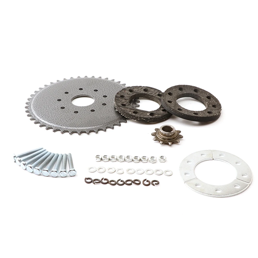 44 Tooth Rear Drive Sprocket Engine Set Mount Pads Kit Fit 49cc 66cc 80cc Motorised Bicycle Bike Rear Drive Sprocket