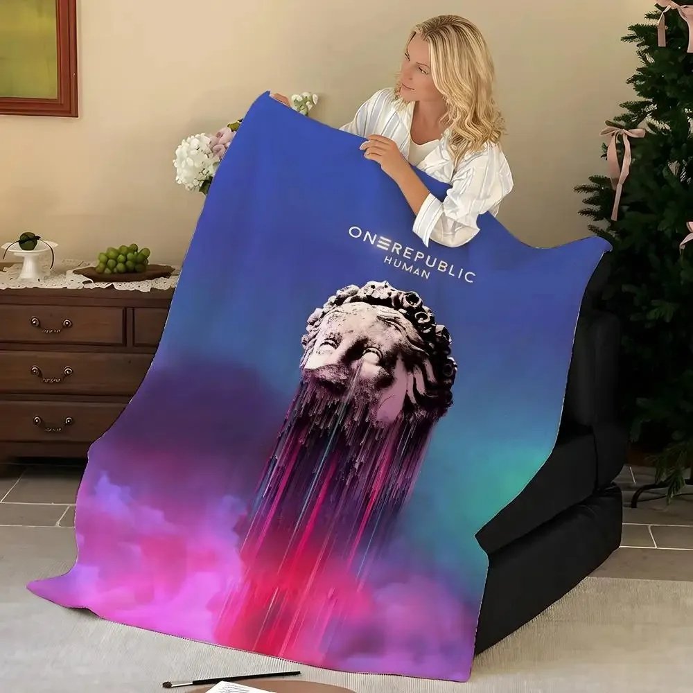Music O-One R-Republic Throw Flannel Blanket, Soft Warm, Durable & Washable cute Cool