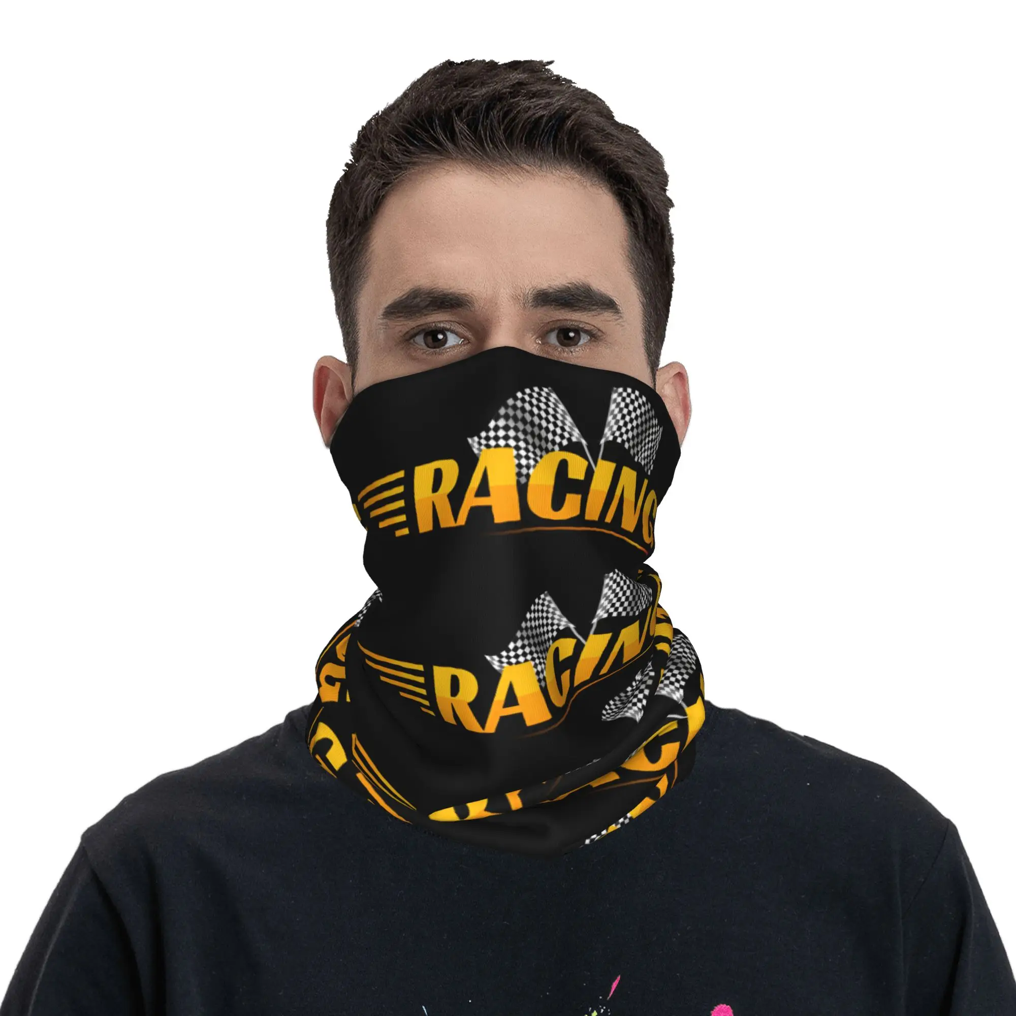 مخصص سباق سرعة رالي سباق الدراجات النارية متقلب سيارة الرقبة الجراب النساء الرجال الأشعة فوق البنفسجية حماية الشتاء باندانا وشاح لركوب الدراجات