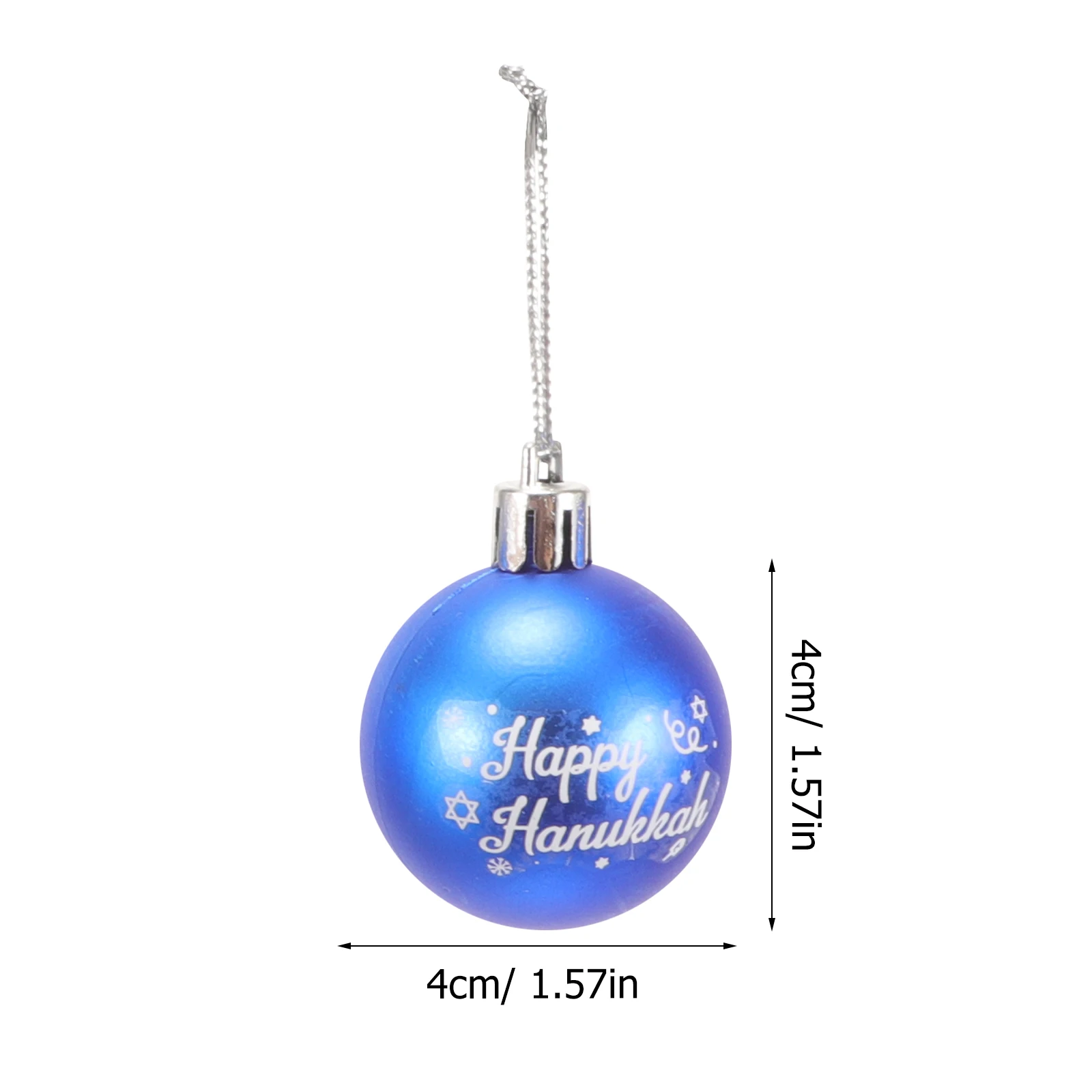 Pendurado Ornamentos de Bola, Bolas De Hanukkah, Decorações De Layout De Festa, Bolas De Plástico De Festa Festiva, 24Pcs